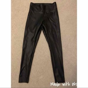 Express Women’s Black Faux Leather Leggings